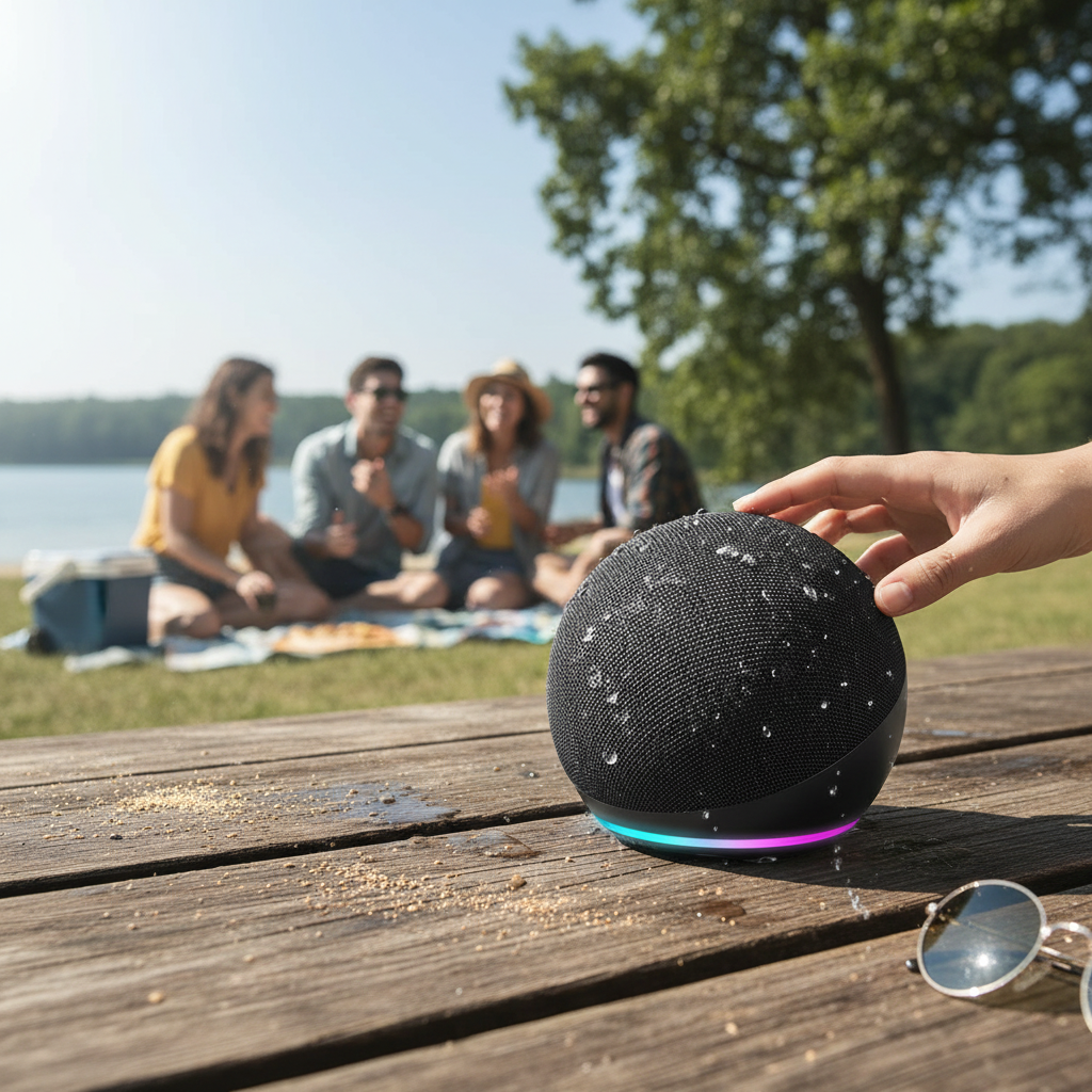 Alaxe Small Bluetooth Speaker Echo Dot 5Th Outdoor Wireless Bluetooth Generation Mini Rgb Speaker Home Subwoofer Spherical